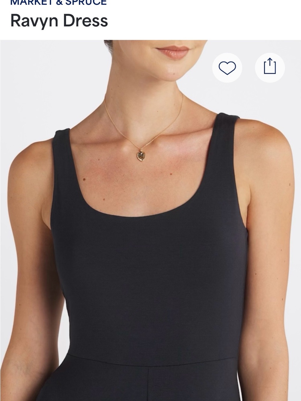Market & Spruce Black Scoop Neck Sleeveless Maxi Dress - Picture 5 of 5